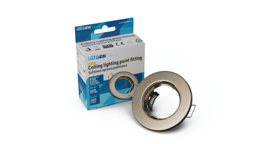 Kontrollera SARA rund armatur fast krom satin
