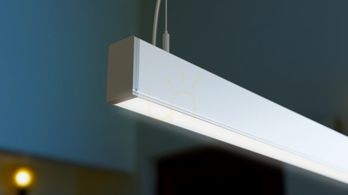 Kontrollera Lumines Claro linjär pendelarmatur vit lackerad LED 4000 K 120 cm