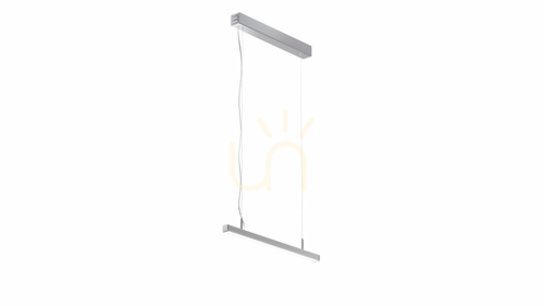 Kontrollera LUMINES Dileda silveranodarmatur. 4000K 60cm