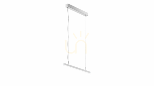 Kontrollera LUMINES Dileda armatur vit lack. 4000K 180cm