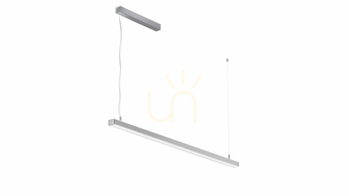 Kontrollera LUMINES Iledo silveranodarmatur. 4000K 180cm