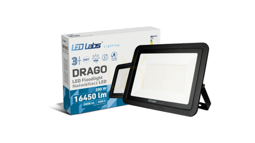 Kontrollera DRAGO 200W NW IP65 SLIM LED-strålkastare