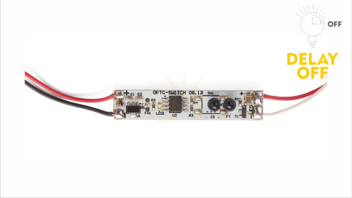 Kontrollera OPTO TIP-FREE SWITCH med DELAY OFF-funktion med dimmer