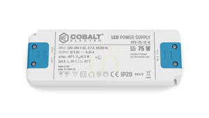 CobaltElectro PFV 12V 75W IP20 B LED strömförsörjning. small 0