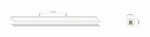 LED Neon Flex 3Y VERTICAL röd 8 × 8 mm, 24 V, 10 W/m, 5 m – LED Labs small 1