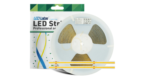 Kontrollera LED-strip COB LED Labs 3YB 24V 8W/m 720 lm/m 3000K CRI 90 IP20 320 LED/m 5 m