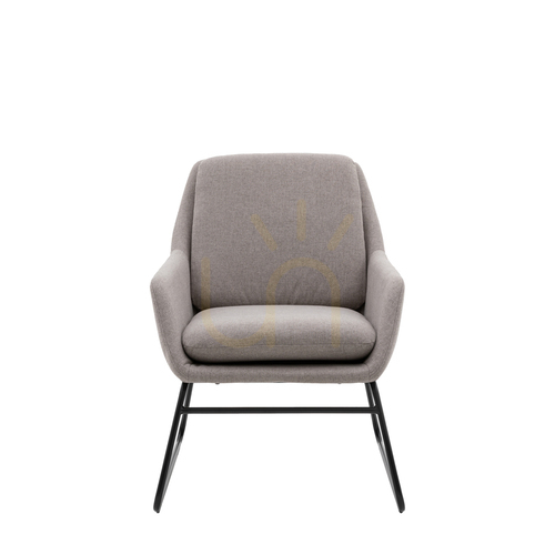 Kontrollera Stol Gallery Direct Funton ljusgrå järn/polyester 5059413895166