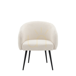 Gallery Direct Bugatti fåtölj i bouclé off white 69 × 64 × 81 cm small 0