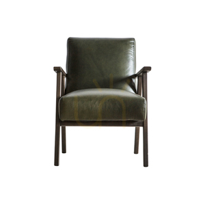 Gallery Direct Neyland fåtölj i Heritage Green-läder 5056315930032 small 0
