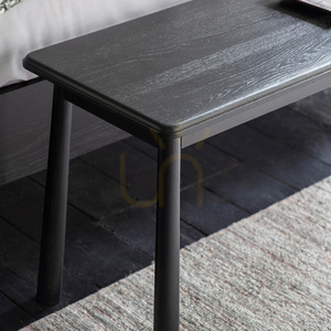 Bänk Gallery Direct Wycombe svart ek 130 cm small 2