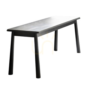 Bänk Gallery Direct Wycombe svart ek 130 cm small 4