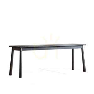 Bänk Gallery Direct Wycombe svart ek 130 cm small 5