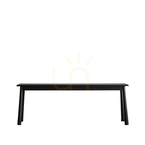 Kontrollera Bänk Gallery Direct Wycombe svart ek 130 cm