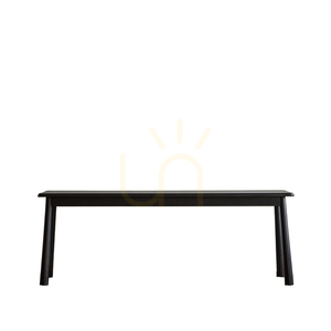 Bänk Gallery Direct Wycombe svart ek 130 cm small 0