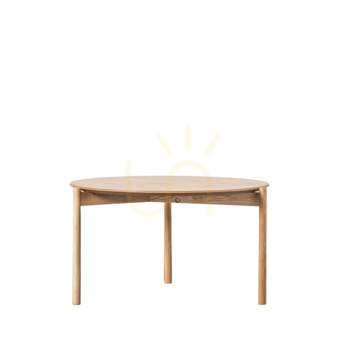 Kontrollera Soffbord Gallery Direct Burley rund ek natur 70 cm