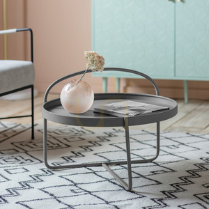 Soffbord Gallery Direct Melbury grå järn 65x65 cm 1 Soffbord Gallery Direct Melbury grå järn 65x65 cm small 1