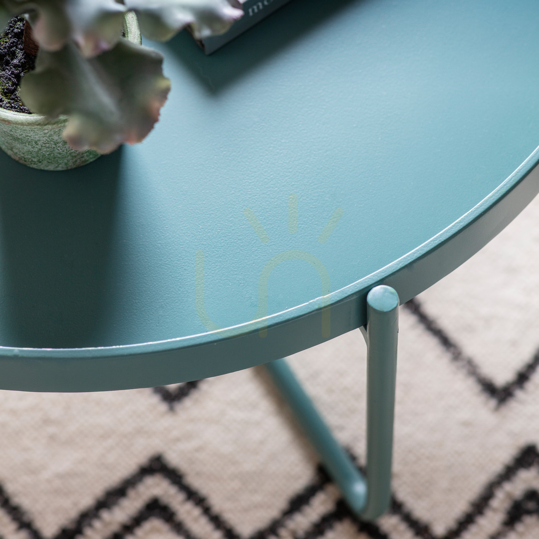 Förhandsvisning Soffbord Gallery Direct Melbury teal järn 65x65 cm Soffbord Gallery Direct Melbury teal järn 65x65 cm