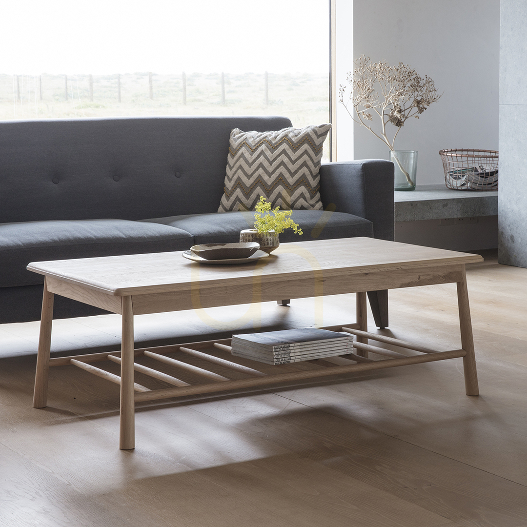 Utsikt Soffbord Gallery Direct Wycombe ek 120x65 cm Soffbord Gallery Direct Wycombe ek 120x65 cm