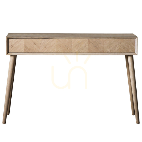 Kontrollera Konsolbord Gallery Direct Milano ek 120 cm med 2 lådor