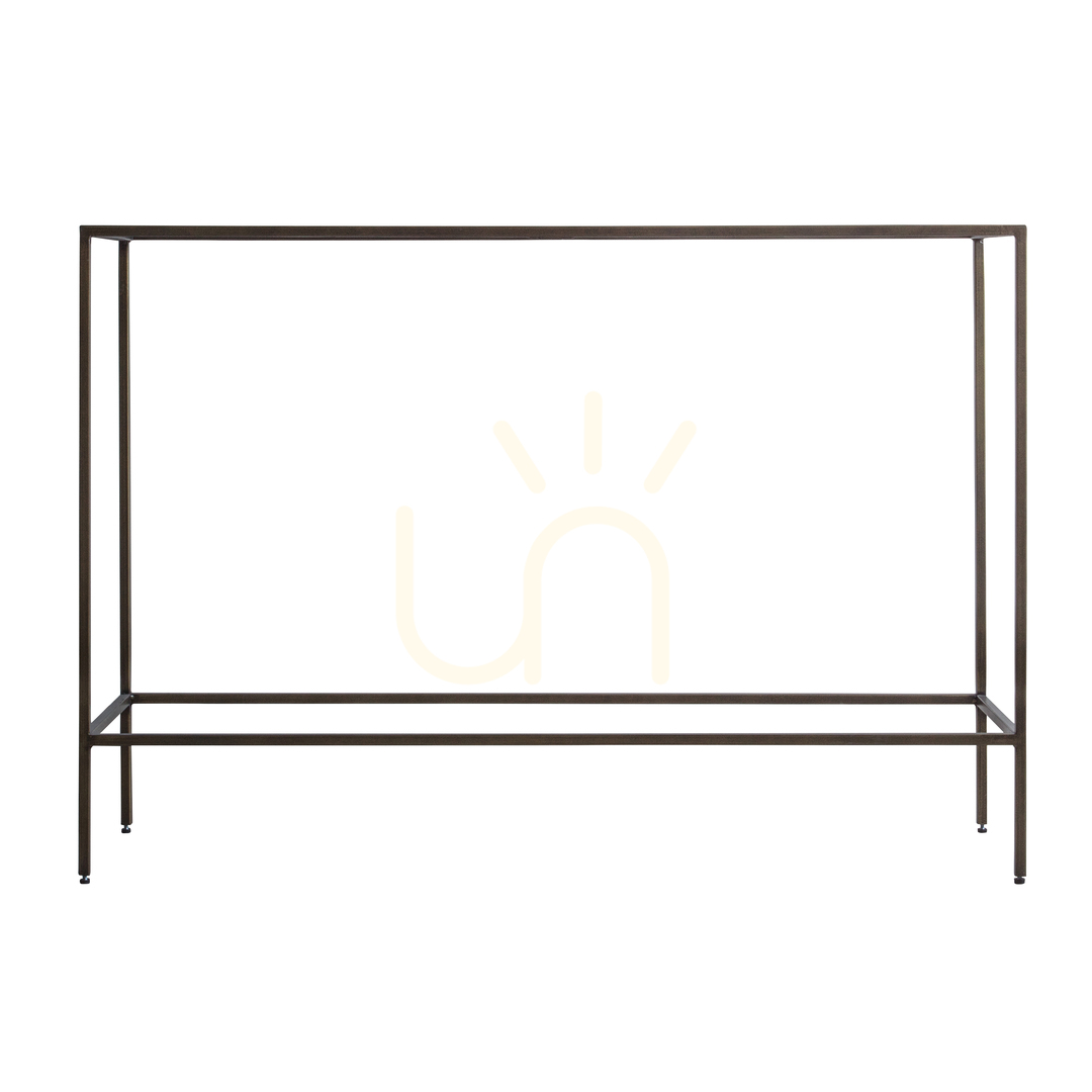 Kontrollera Konsolbord Gallery Direct Rothbury brons metall och glas 110x35x76 cm Konsolbord Gallery Direct Rothbury brons metall och glas 110x35x76 cm