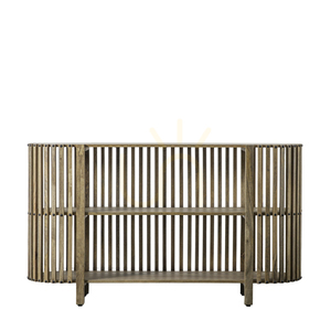 Konsolbord Gallery Direct Voss 140 cm natur acaciaträ järn small 0