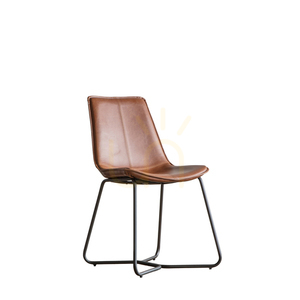 Gallery Direct Hawking bruna matstolar i konstläder, 2-pack small 5