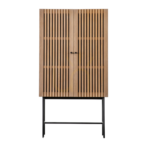 Kontrollera Cocktailskåp Gallery Direct Okayama 2-dörrars ek 86x35x160 cm