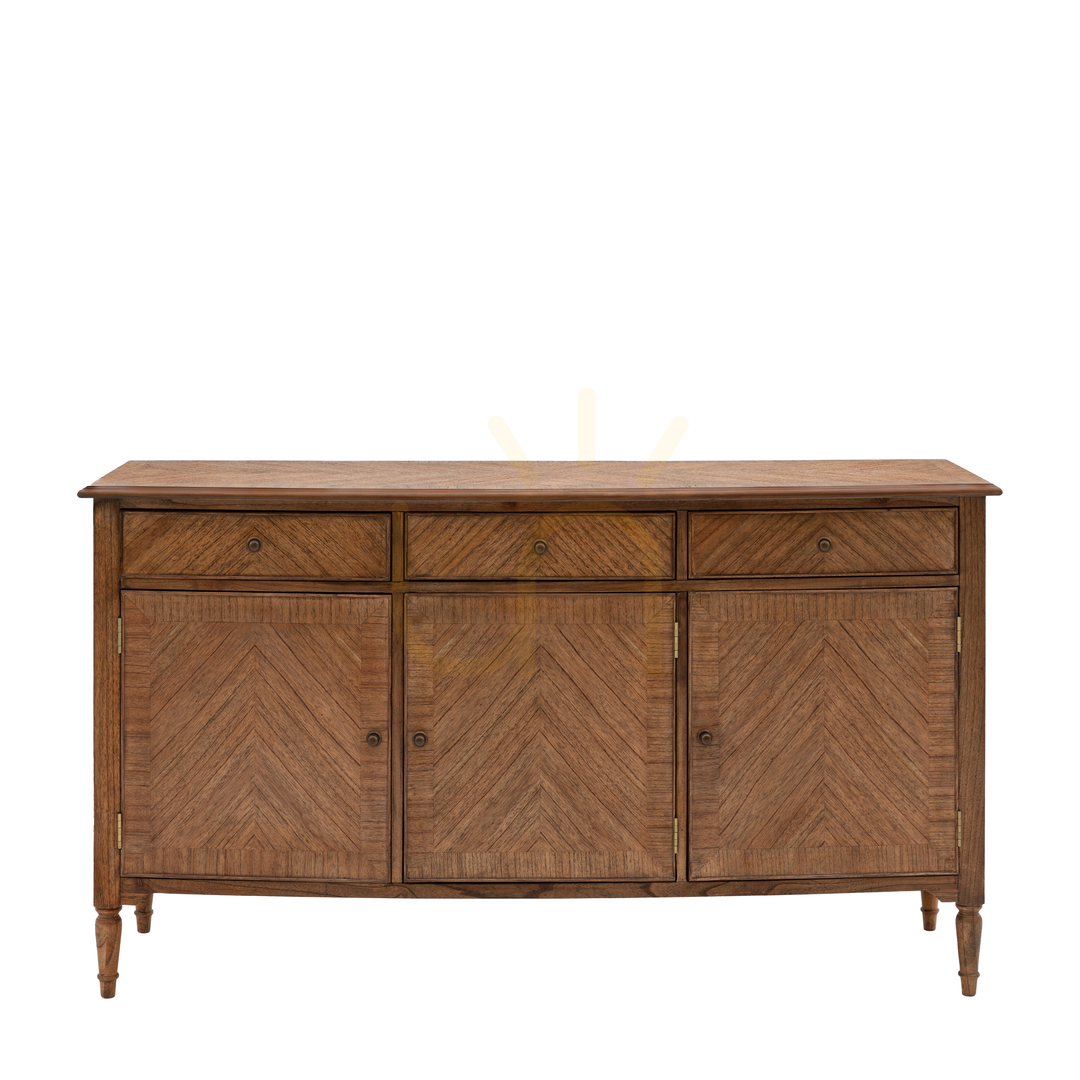 Kontrollera Skänk Gallery Direct Highgrove 3 dörrar 3 lådor peroba mindi 170 cm Skänk Gallery Direct Highgrove 3 dörrar 3 lådor peroba mindi 170 cm