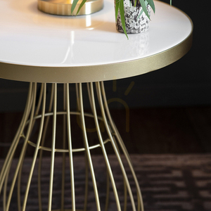 Sidobord Gallery Direct Southgate champagne tonat glas 50x50x55 cm small 2