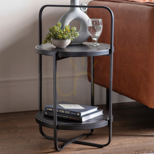 Sidobord Gallery Direct Dunley svart 42,5x42,5x72 cm järn/MDF 1 Sidobord Gallery Direct Dunley svart 42,5x42,5x72 cm järn/MDF small 1