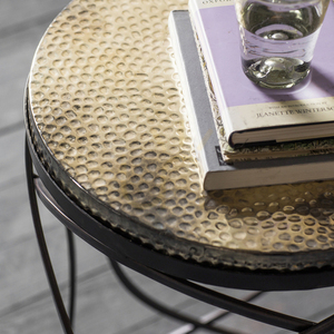 Sidobord Gallery Direct Kimba guld järn 40x40x60 cm 2 Sidobord Gallery Direct Kimba guld järn 40x40x60 cm small 2