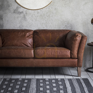 2-sits soffa Gallery Direct Ebury brun vintage-läder ask 164 cm 2 2-sits soffa Gallery Direct Ebury brun vintage-läder ask 164 cm small 2