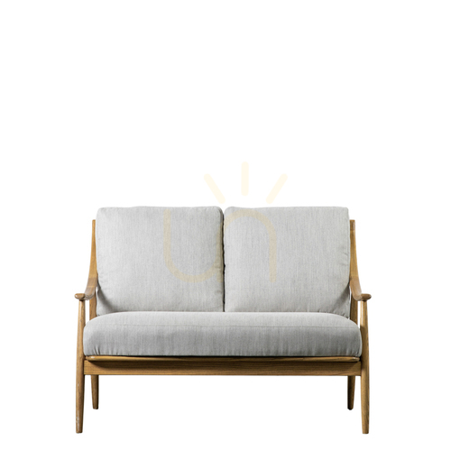 Kontrollera 2-sits soffa Gallery Direct Reliant mörkt naturligt linne ask/ek 5059413688133