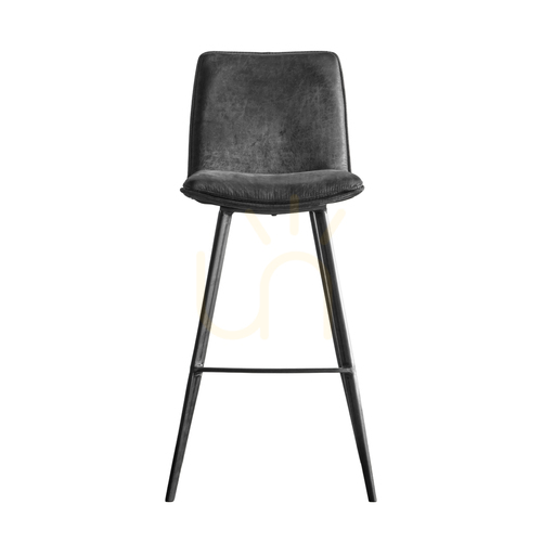 Kontrollera Barstol Gallery Direct Palmer grå konstläder 75 cm 2-pack