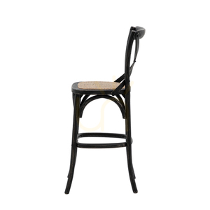Barstol Gallery Direct svart rotting ek fransk bistro 66 cm 2-pack small 2