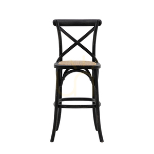 Barstol Gallery Direct svart rotting ek fransk bistro 66 cm 2-pack small 0