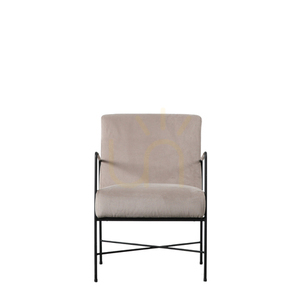Fåtölj Chartham grå svart metall Gallery Direct 5059413688072 small 0