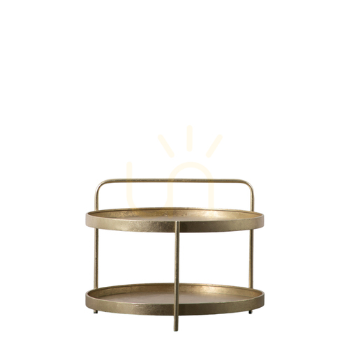 Kontrollera Soffbord Gallery Direct Sennen guld järn 65x65 cm