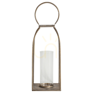 Lykta Alcora antikguld glas/stål 38 cm Gallery Direct 5059413394485 small 0