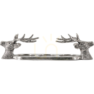 Ljusstake Gallery Direct i aluminium med hjortar, 42 cm, 5059413757853 small 0