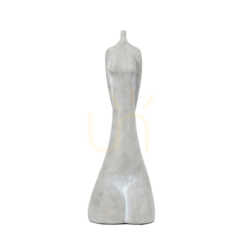 Kontrollera Stor dekorativ kvinnoskulptur Carla sand poliresin 38 cm Gallery Direct