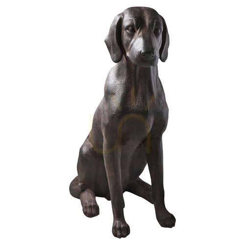 Kontrollera Hundskulptur Gallery Direct Digby aged brons harts 73,5 cm
