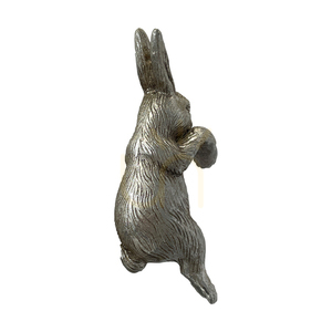 Gallery Direct Pippa Hare krukdekoration – silverfärgad hare, 2-pack small 2