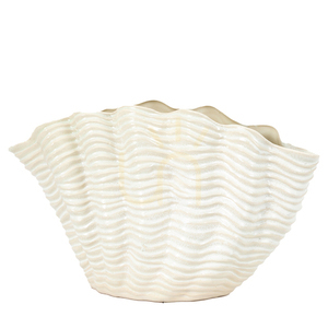 Vas snäckformad vit stengods stor Gallery Direct 5059413868993 small 1
