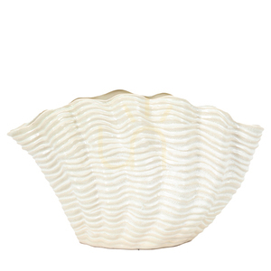Vas snäckformad vit stengods stor Gallery Direct 5059413868993 small 0