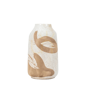 Vas Gallery Direct Goya liten vit/brun stengods 25,5 cm small 1
