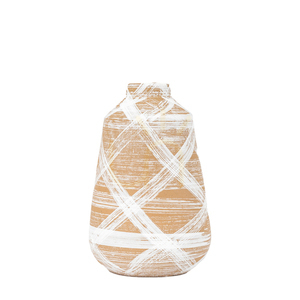 Vas Gallery Direct Tarka stor brun/vit stengods 26,5 cm 5059413869037 small 1