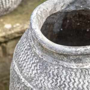 Vas Gallery Direct Zante stor antikgrå cement 49 cm small 2