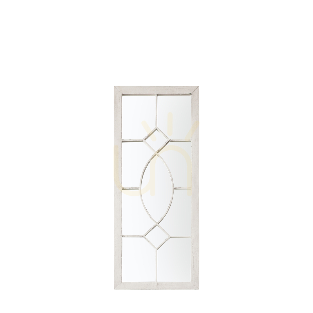 Kontrollera Utomhusspegel Gallery Direct Chatham vit 105x40 cm Utomhusspegel Gallery Direct Chatham vit 105x40 cm