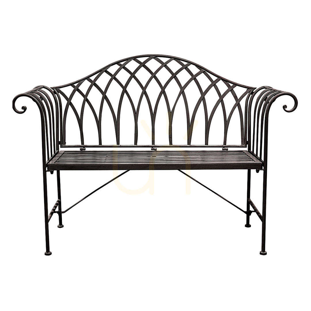 Kontrollera Utomhusbänk Gallery Direct Duchess Noir svart metall 128 cm 5056272094198 Utomhusbänk Gallery Direct Duchess Noir svart metall 128 cm 5056272094198
